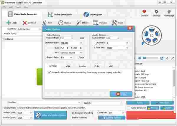 Freemore WebM to MP4 ConverterV10.8.1