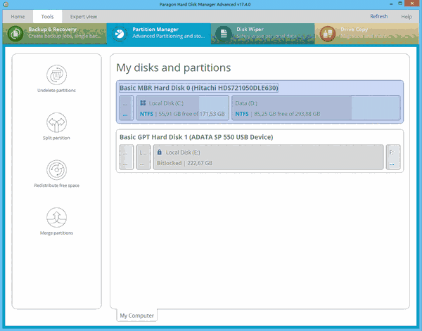 Paragon Hard Disk Manager Advanced