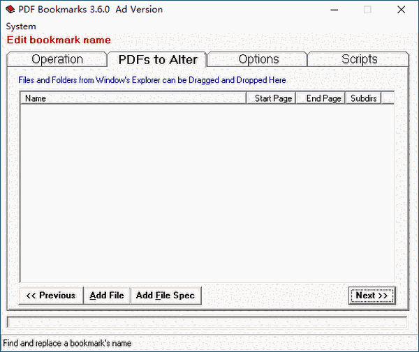 PDF Bookmarks3.6