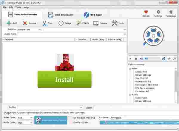 Freemore Video to MP3 Converter10.8.1