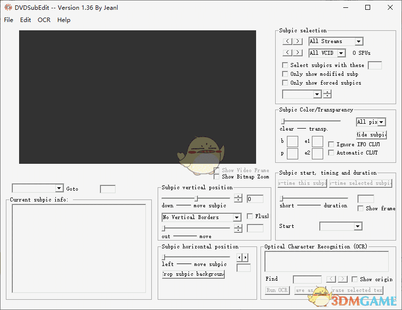 DVDSubEdit(显示修改DVD字幕)v1.501