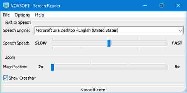 VovSoft Screen Reader(文本语音工具)v1.2